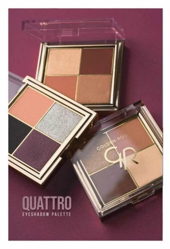 Golden Rose Quad Eyeshadow Set – 03 | Blue Charm