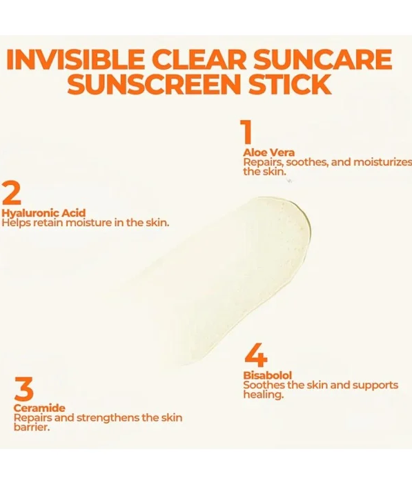 واقي شمس سينوز ستيك شفاف SPF50+ – 15 جم حماية عالية وسهولة الاستخدام