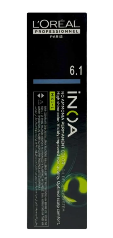 L'Oréal Professionnel hair dye level 6.1 ash blonde – perfect coverage and high durability 60g