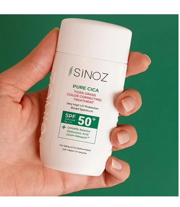 واقي شمس سينوز بيور سيكا SPF50+ – 50 مل حماية عالية وتهدئة للبشرة