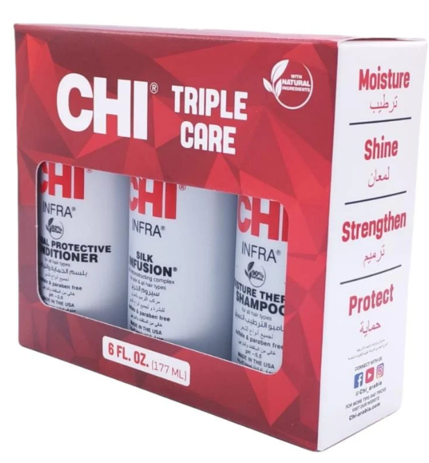 Ché Triple Care Set for Damaged Hair (Shampoo + Conditioner + Serum)