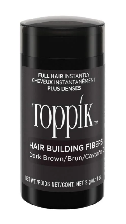 Toppik Hair Building Fibers Dark Brown 3g – Natural density within seconds