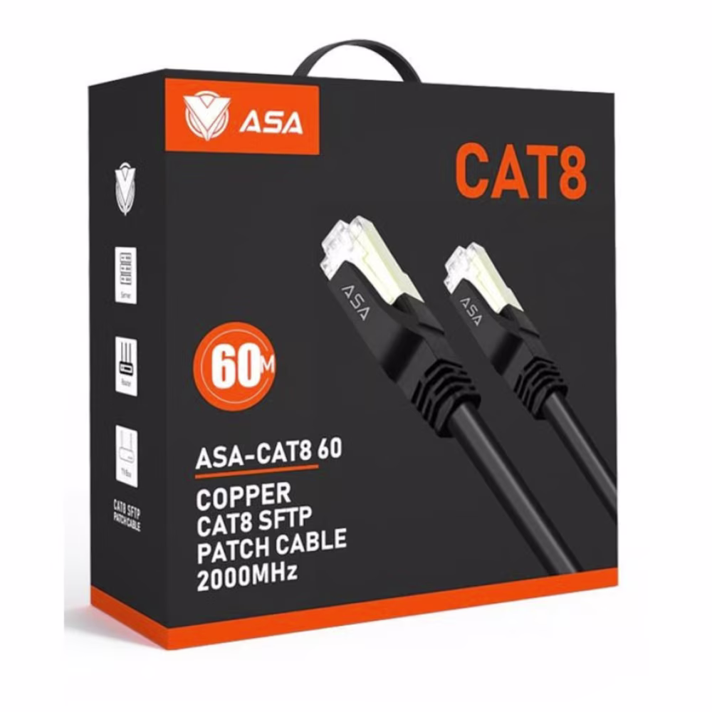 كابل شبكة ASA - 60m CAT8