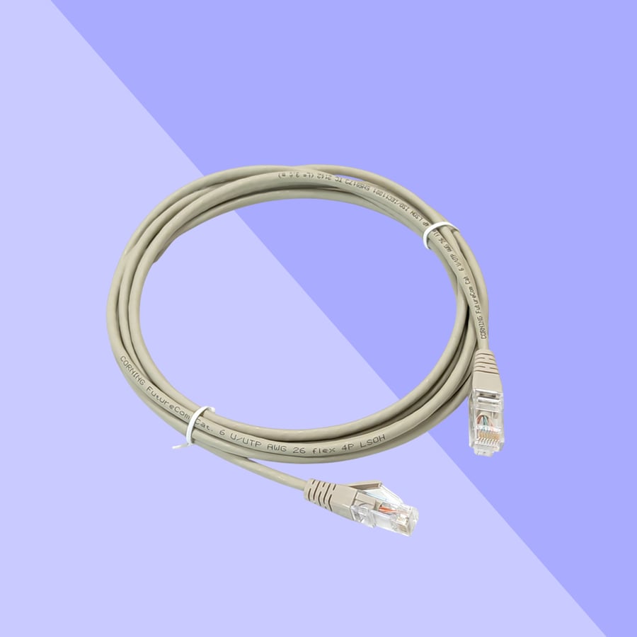 U/UTP flex/26P, Cat6, gray, 2xRJ45, 4P, 3m patch cord