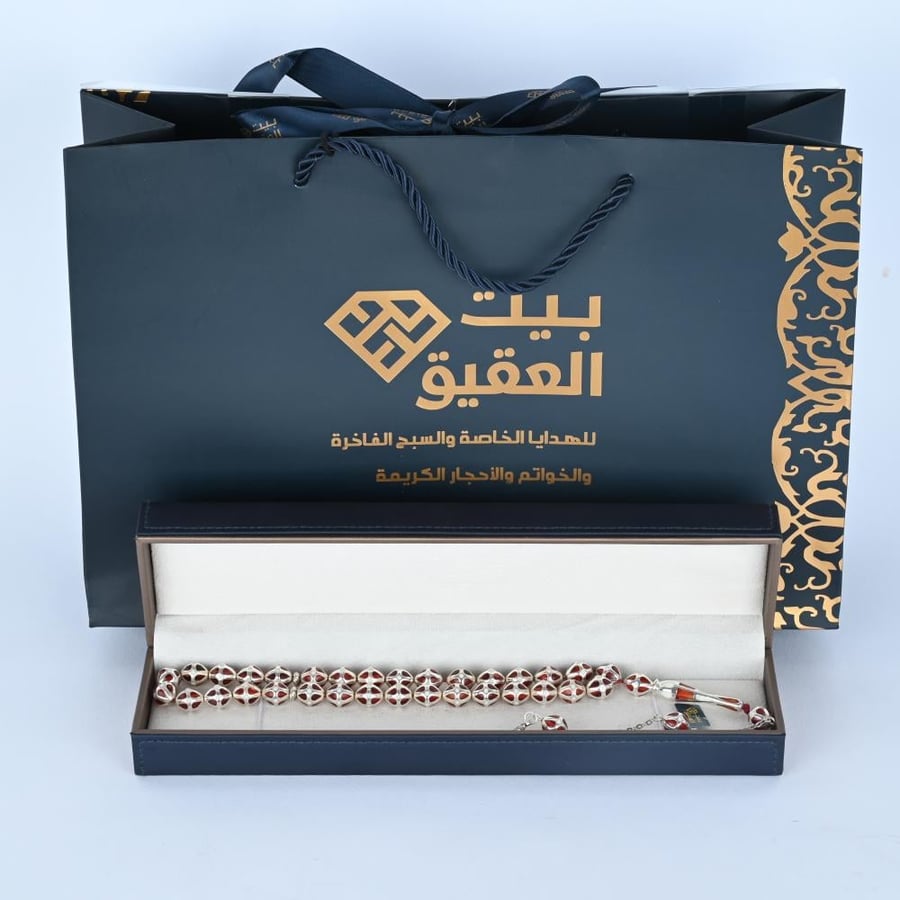سبحة فاتوران مع فضة 760