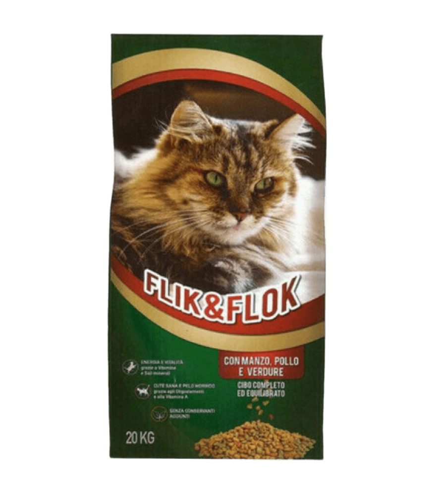 موراندو باتريك اكل جاف لقطط  البالغة باللحم البقري و الدجاج و الخضروات  - 20 كيلو