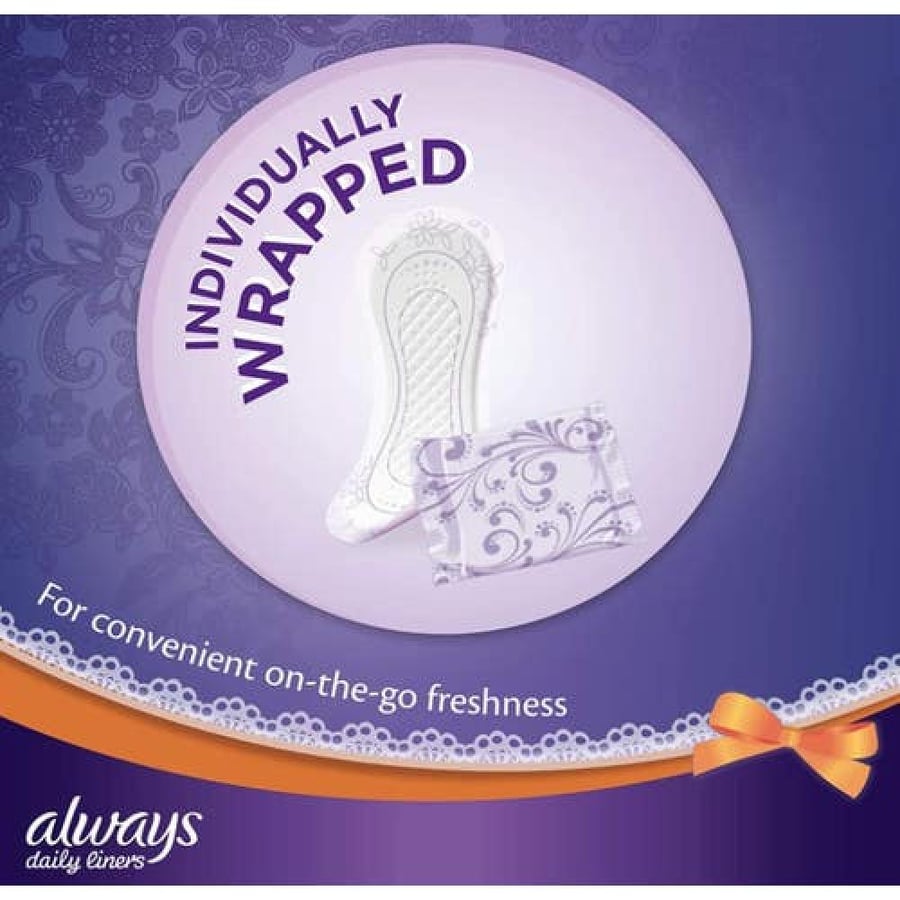 Always wrapped pantyliner, flexible, normal, 40