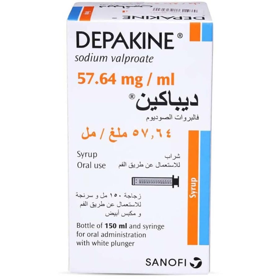 ديباكين شراب 25 ملغم/5 مل 150 مل Depakine Syrup 25 mg/5 ml – 150 ml