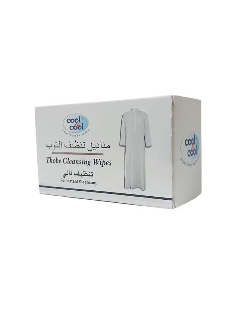 كول آند كول مناديل تنظيف الثوب الفورية – 12 منديل Cool & Cool Thobe Cleansing Wipes – 12 Wipes