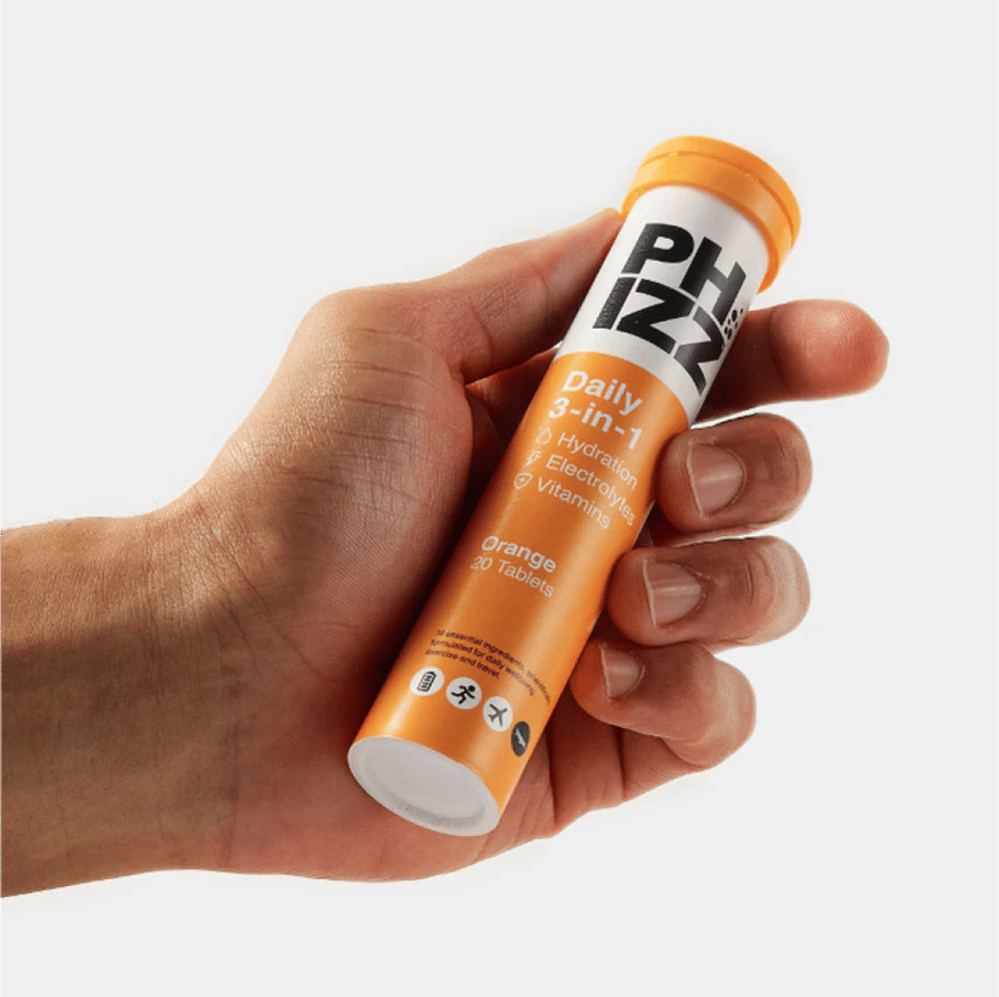 فيز ديلي 3 في 1 أقراص فوارة بنكهة البرتقال – 20 قرص - Phizz Daily 3-in-1 Orange Flavoured Effervescent Tablets – 20 Eff Tabs
