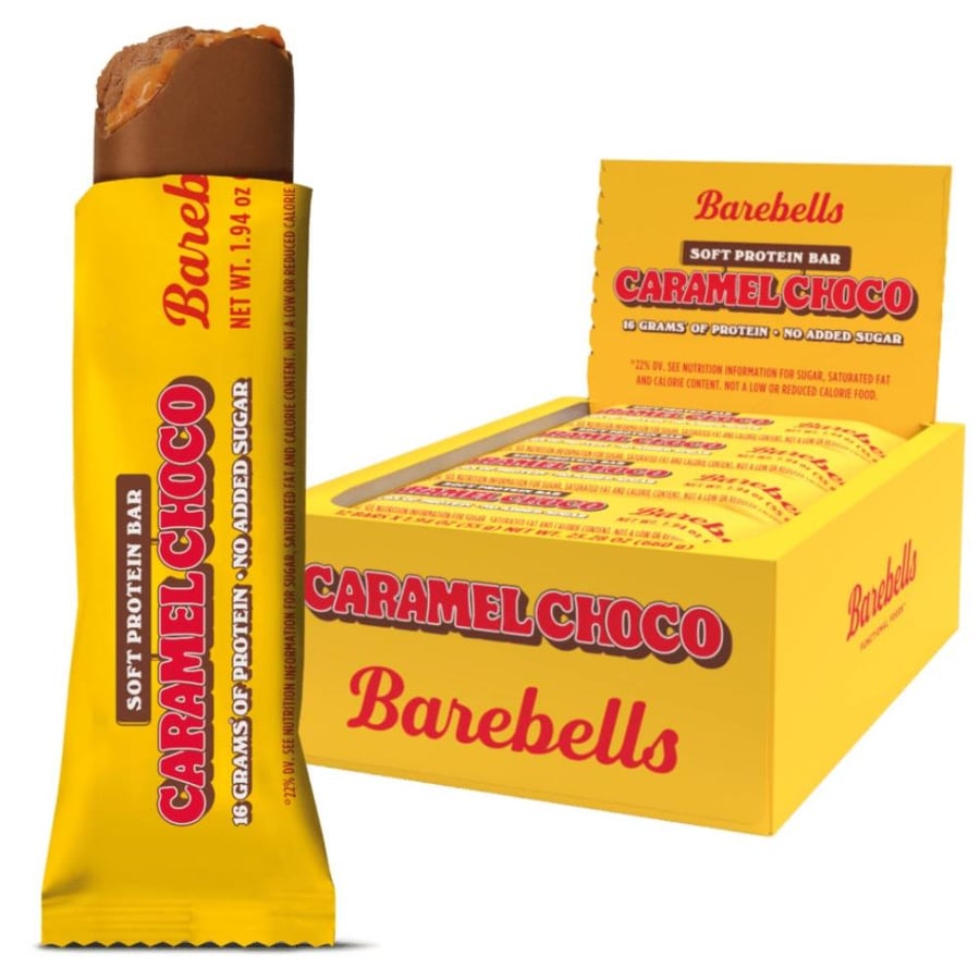 باربيلز بروتين بار كراميل شوكو 55 جم Barebells Caramel Choco Protein Bar 55g