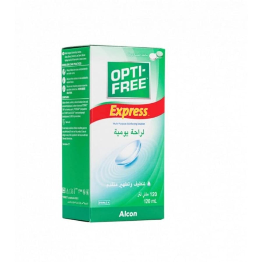 Opti-Free - Free store contact lenses solution express 120 ml