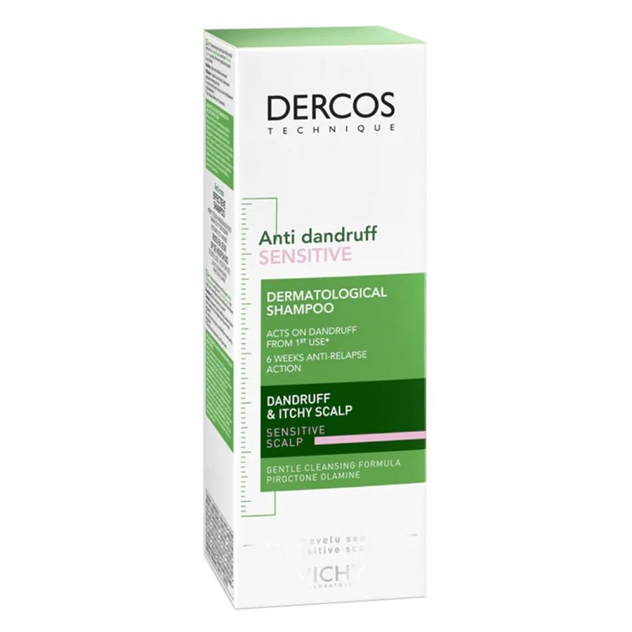 شامبو فيشي ديركوس المضاد للقشرة للفروة الحساسة 200 مل Vichy Dercos shampoo Anti dandruff & dry scalp for sensitive scalp 200 ml