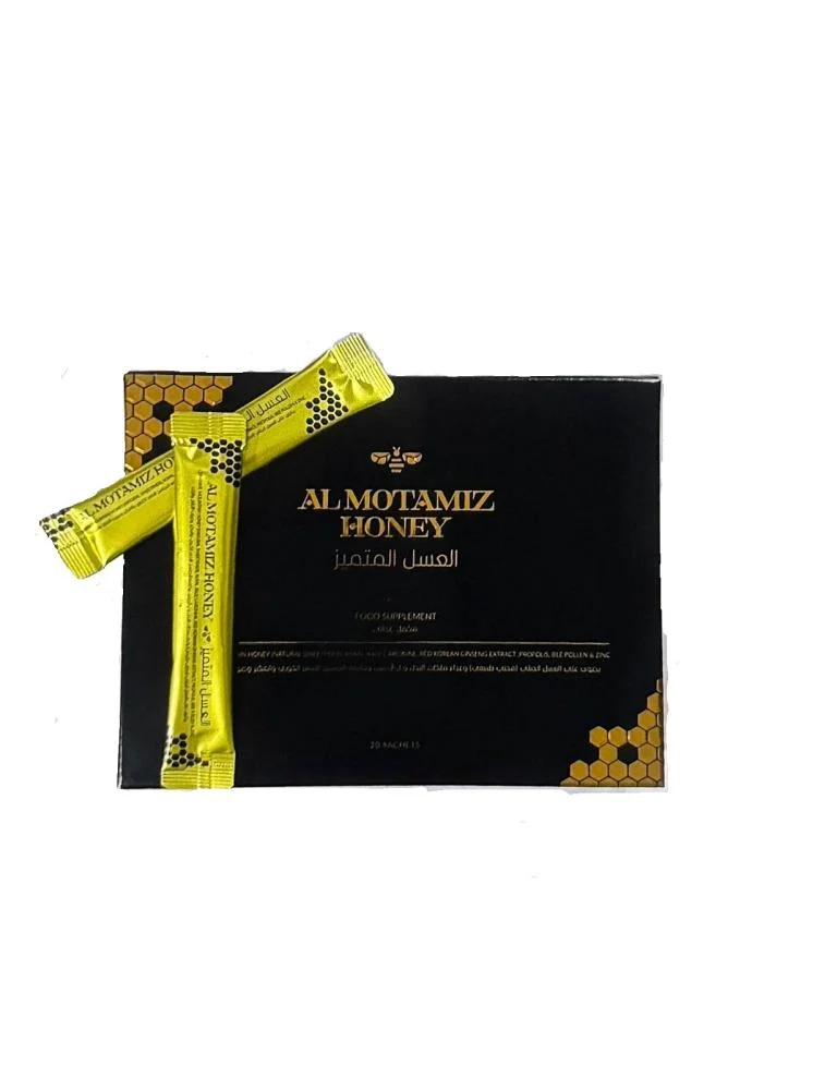 العسل المتميز مع الجنسنج والمكملات المغذية – 20 كيس   ALMOTAMIZ Honey with Ginseng & Nutrients – 20 Sachets
