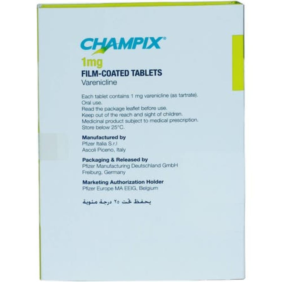 Champix 1 mg 28 tablets