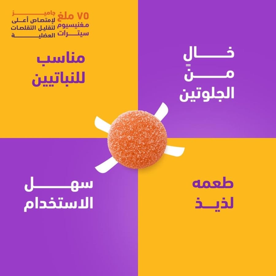 هوليستا ماغنيسيوم 75 مج - 75 حلوى مضغ