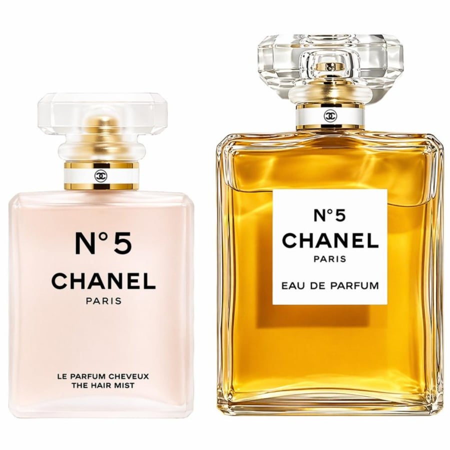 مجموعة عطر شانيلNo5 أو دو برفيوم 100مل و معطر شعر 35مل