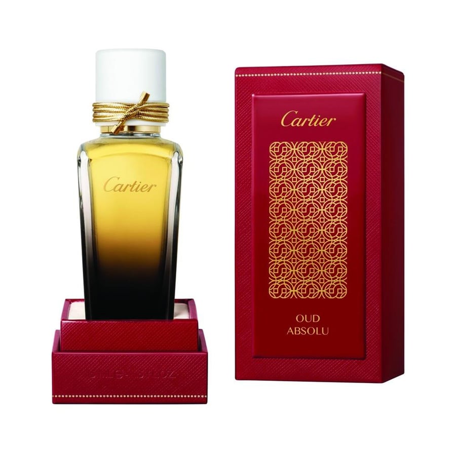عبوة عطر كارتير عود أبسولو بتدرج لوني وحبل ذهبي