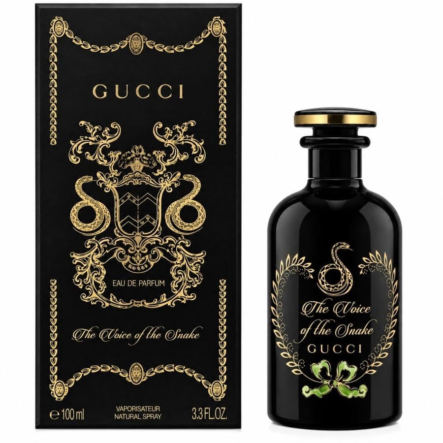 Gucci The Voice of the Snake زجاجة سوداء فاخرة