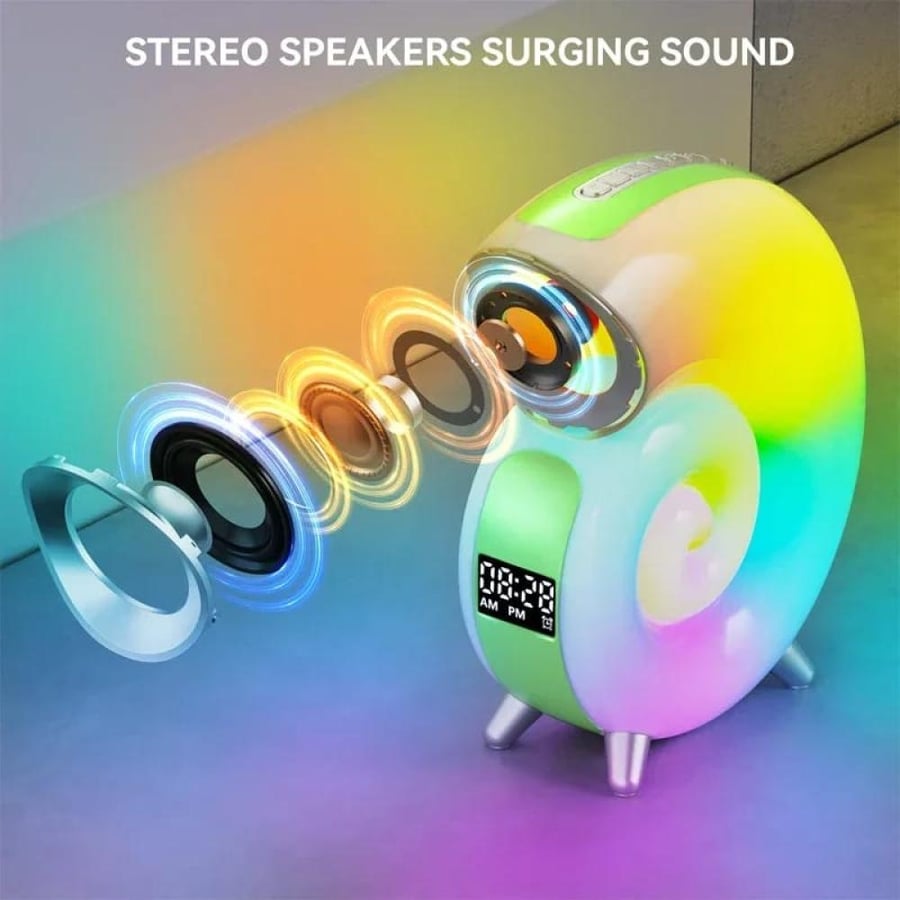LED RGB night light lamp (alarm, wireless speaker) 3x1