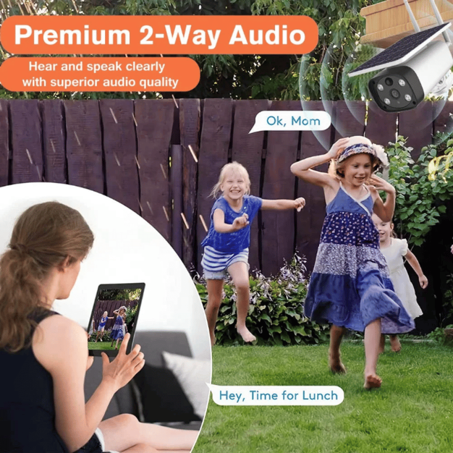 Smart 5K HD surveillance camera with 8X optical zoom