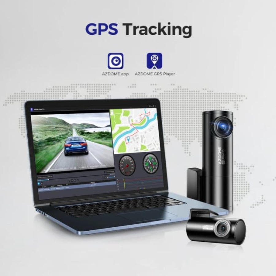 A dash camera front Azdome M300