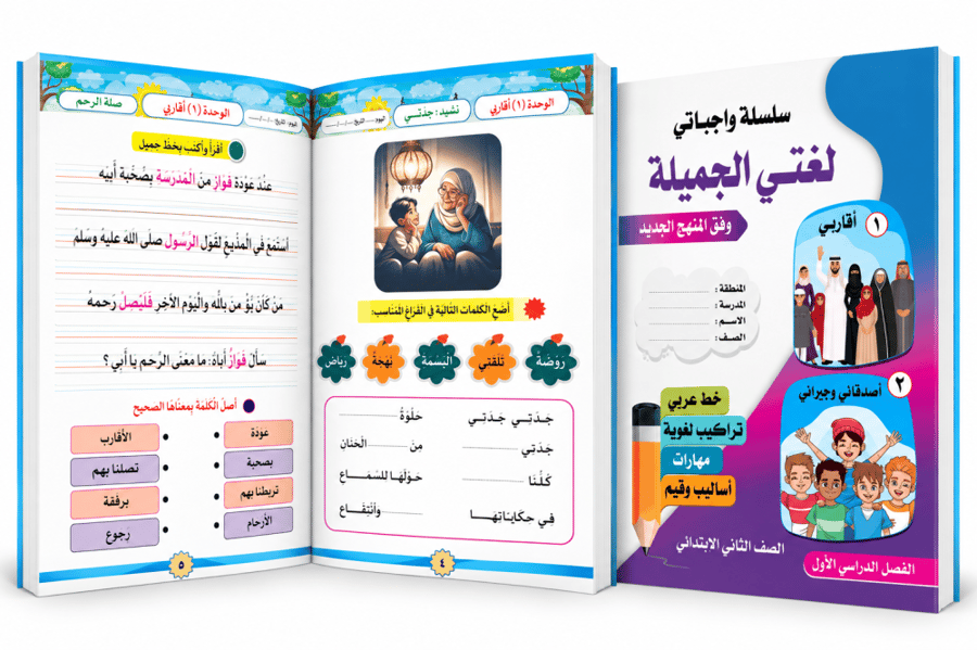 لغتي-واجباتي-صف ثاني ابتدائي
