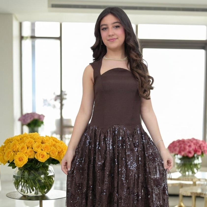فستان سهرة للسن المحير