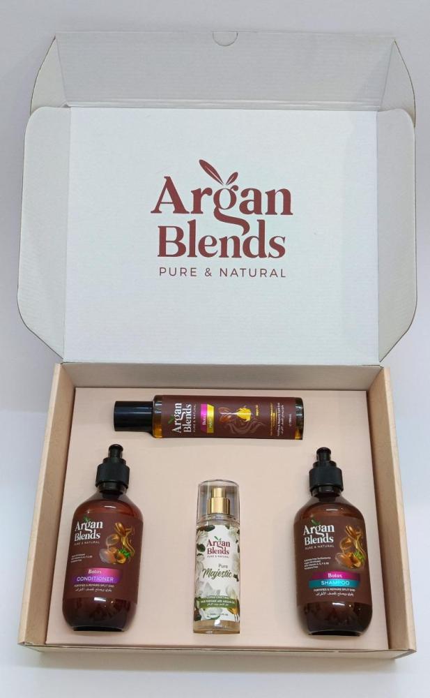 طقم مجموعة البوتوكس (شامبو - بلسم - زيت - عطر) مع بخاخ الحماية من الحرارة