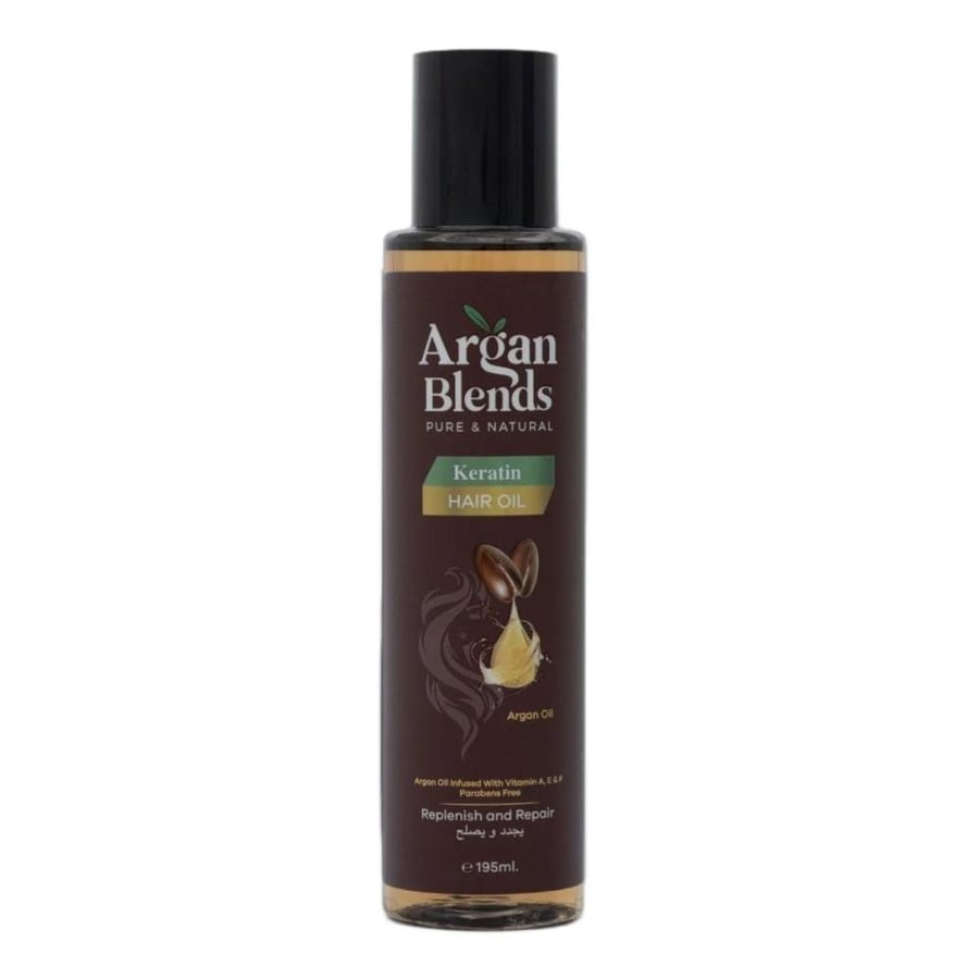 طقم مجموعة الكيراتين (شامبو - بلسم - زيت - سيروم - عطر) مع بخاخ الحماية من الحرارة
