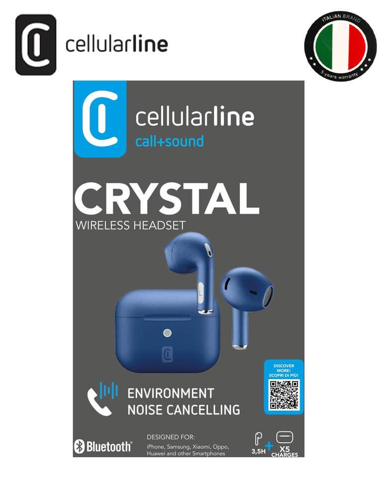 سماعة بلوتوث إيربودز Cellularline صوت واضح  تصميم أنيق ومريح للاذن