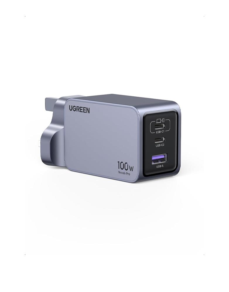 شاحن نيكسود برو Ugreen X755 GaN - منفذين Type-C ومنفذUSB - بقوة 65 واط