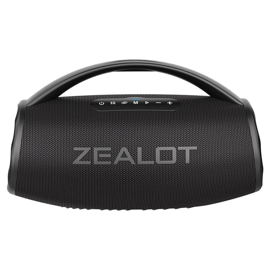 ZEALOT S97 Bluetooth speaker 90 watts, water and dust resistant IP67, 16000 mAh battery, RGB lighting, support AUX/USB/TF, with built-in microphone