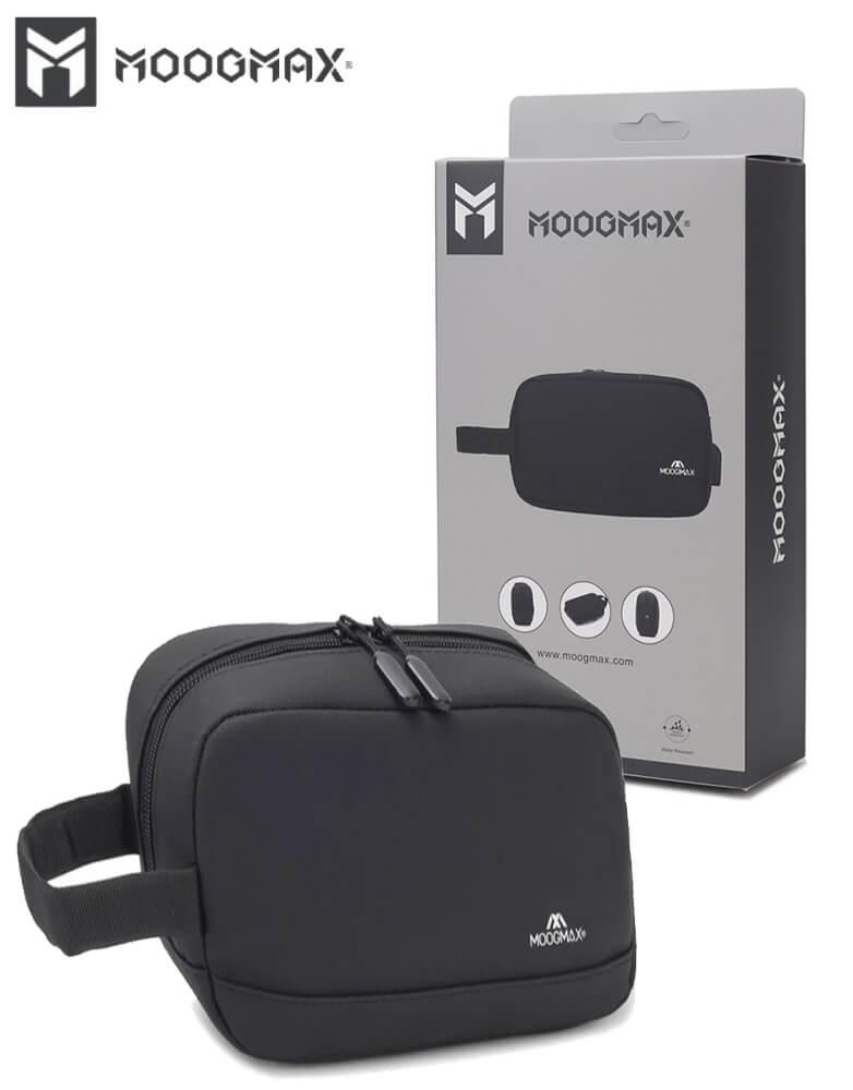 حقيبة يد سحاب واحد MOOGMAX MX-B007 - ضد الماء و منفذ USB - أسود