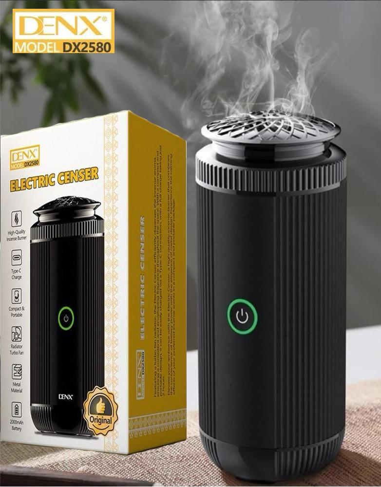 مبخرة كهربائية متنقلة DENX DX2580 - بطارية 2000mAh -لجميع أنواع البخور