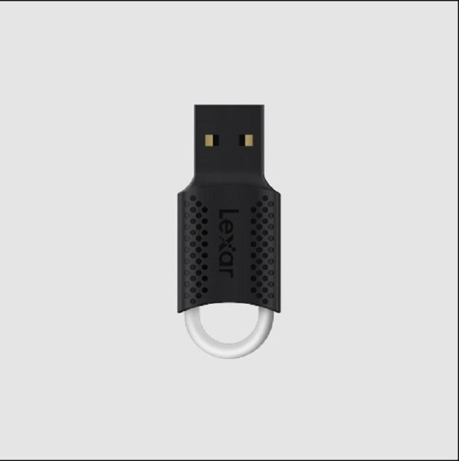 ذاكرة فلاش Lexar JumpDrive V40 سعة 128 جيجابايت - USB 2.0 - تصميم مدمج ومحمول