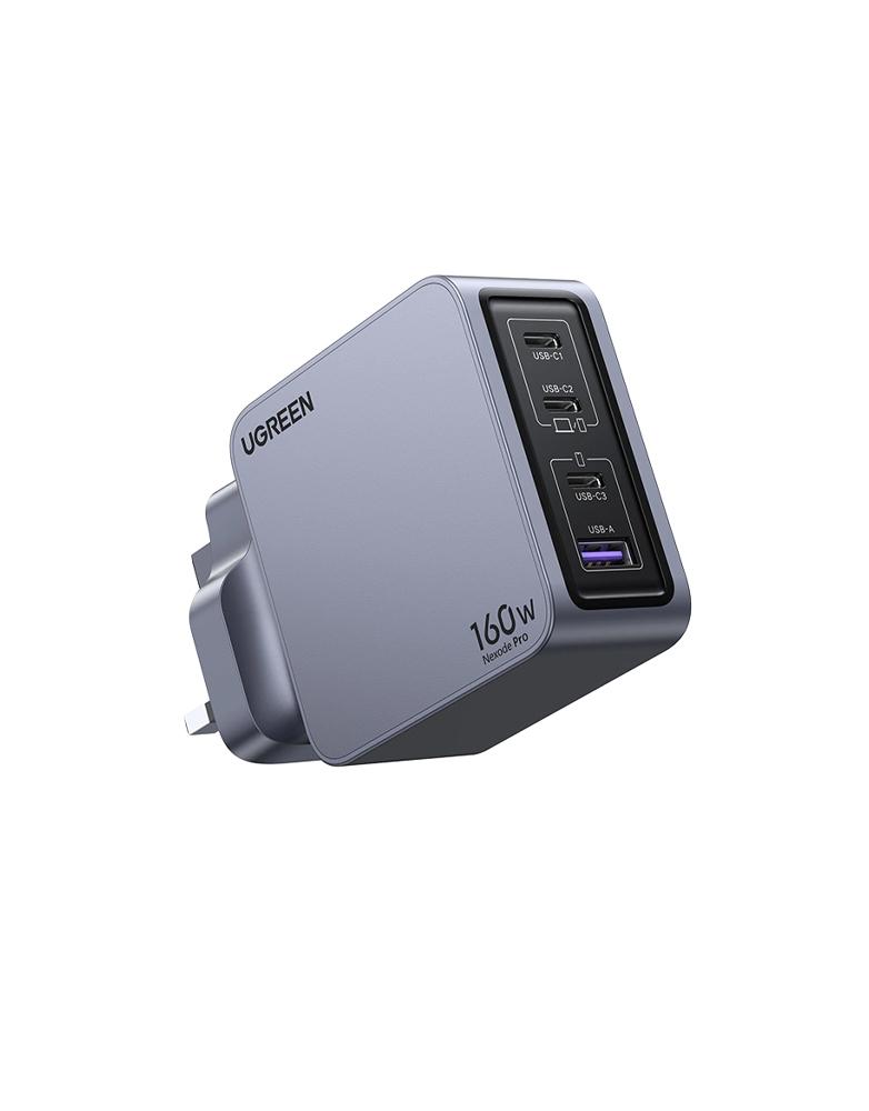 شاحن نيكسود برو 160 واط Ugreen X757 GaN - بـ 3 منافذ Type-C ومنفذUSB