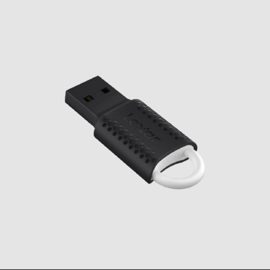 ذاكرة فلاش Lexar JumpDrive V40 سعة 128 جيجابايت - USB 2.0 - تصميم مدمج ومحمول
