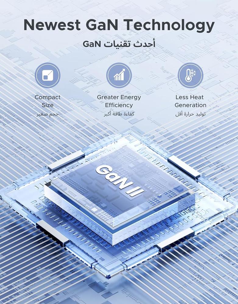 شاحن جداري 30 واط UGREEN X513 - منفذ Type-C - شحن سريع PD وبتقنية GaN