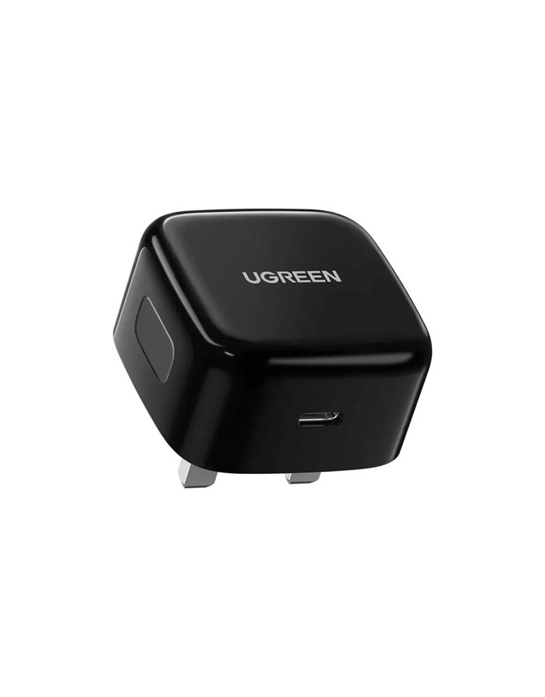شاحن جداري 20 واط UGREEN CD137 - منفذ Type-C - بتقنية PD لشحن السريع