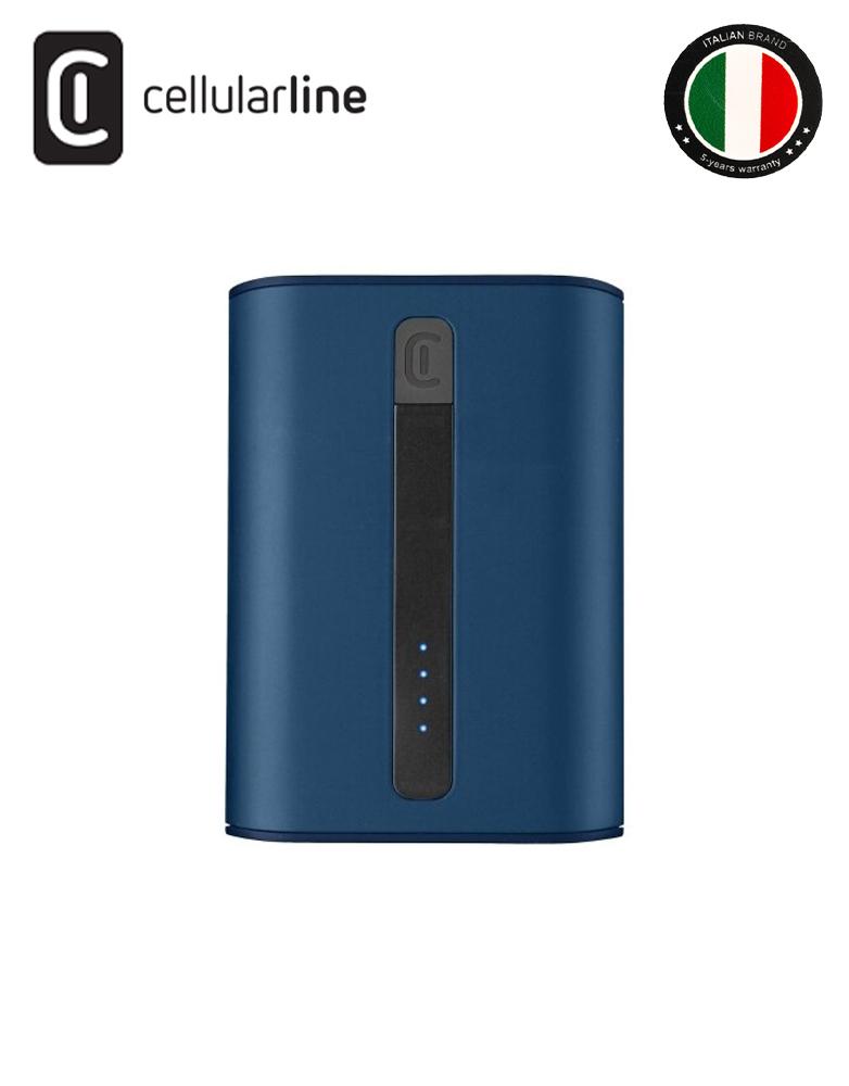 باور بانك ثندر بسعة 10 الف مللي أمبير Cellularline بقوة 20 واط منفذين