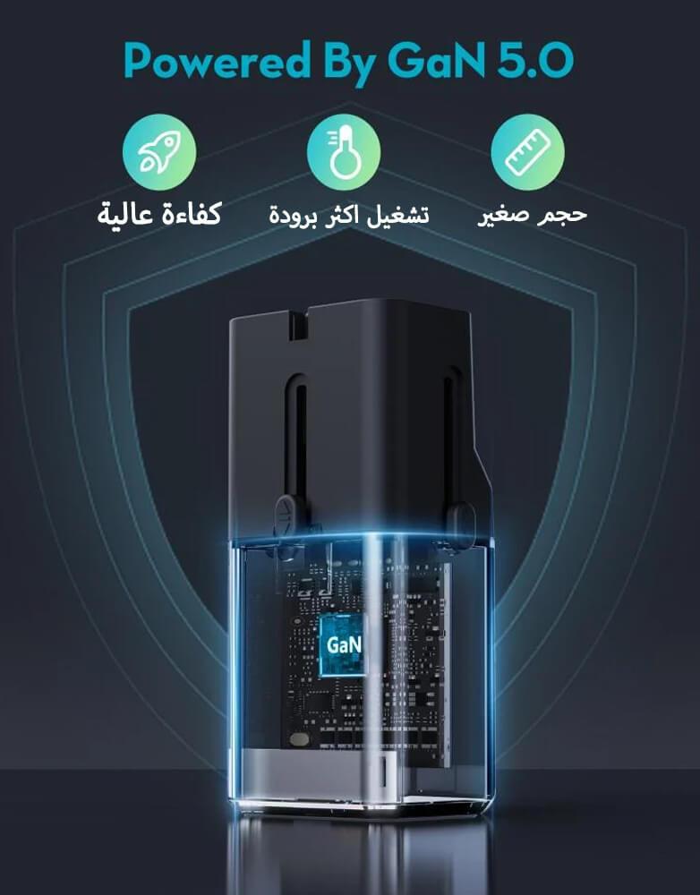 شاحن نانو 30 واط بمنفذ تايب سي  بتقنية الشحن السريع RAVPower RP-PC1060