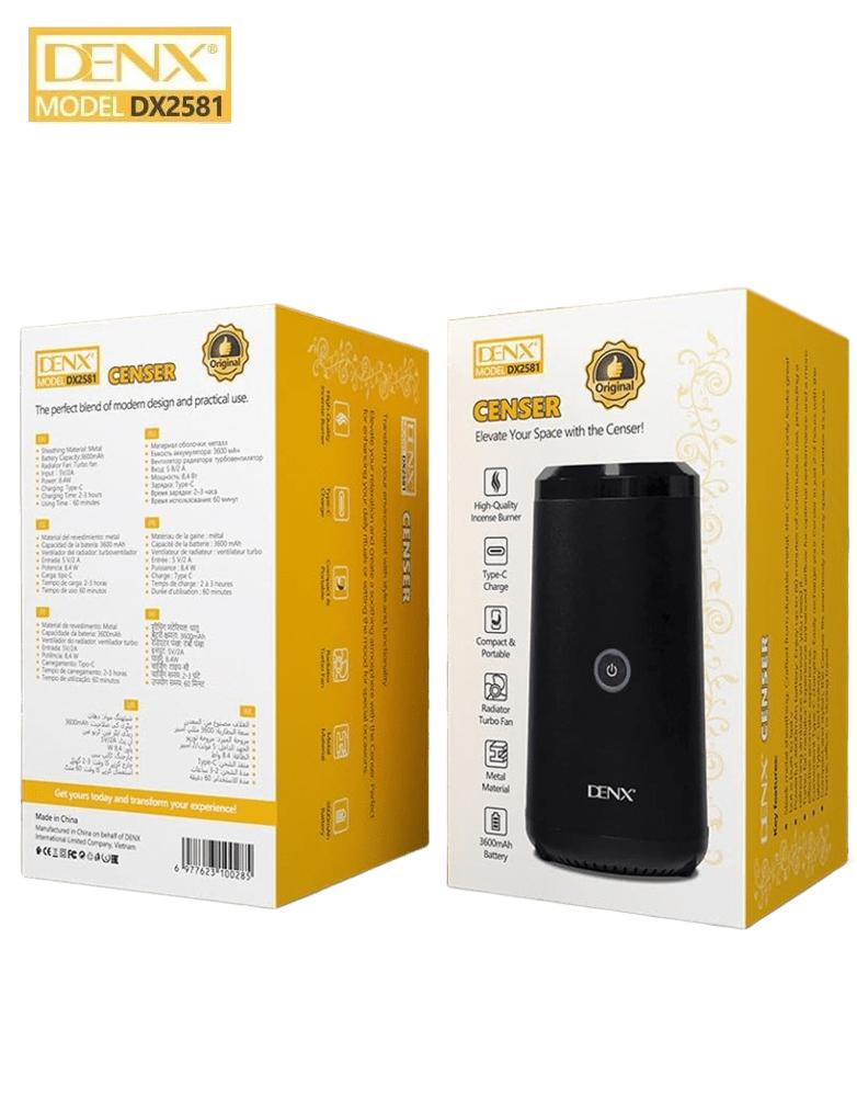 مبخرة إلكترونية محمولة DENX DX2581 - بطارية 3600mAh - والمنزل والمكتب