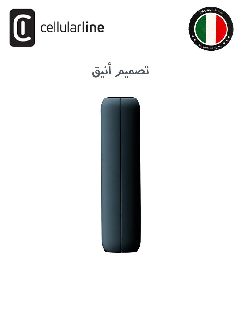 باور بانك تيربو بسعة 10 الف Cellularline متعدد المنافذ بقوة 20 واط يشح