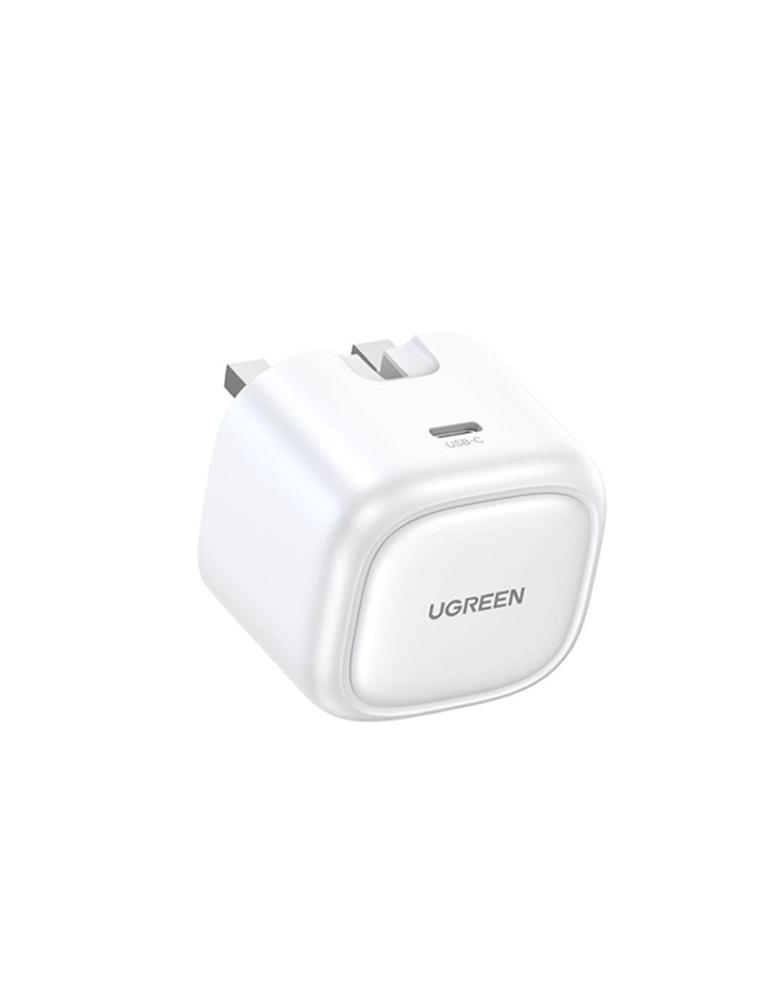شاحن جداري 30 واط UGREEN CD305 Type-C -شحن السريع بتقنية GaN - أبيض
