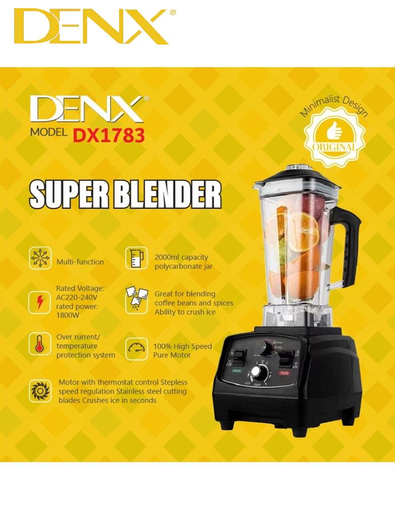 خلاط كهربائي سوبر بلندر DENX DX1783 - قوة 1800W - سعة 2 لتر - 10سرعات
