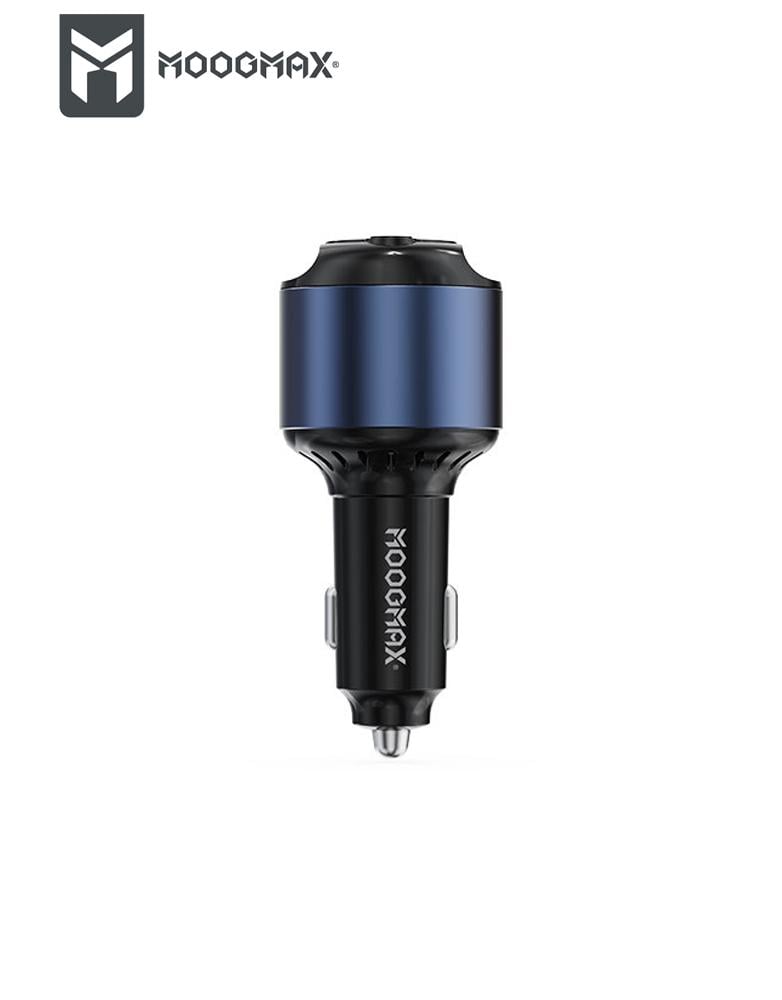 شاحن سيارة 60 واط MOOGMAX MA32 - منفذين Type-C و USB - مع فواحة عطرية