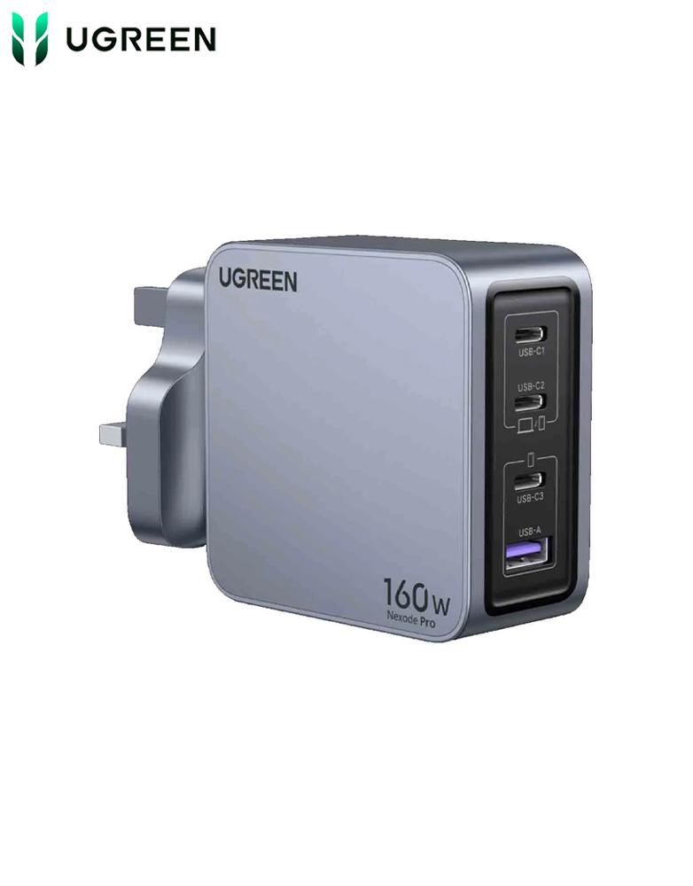 شاحن نيكسود برو 160 واط Ugreen X757 GaN - بـ 3 منافذ Type-C ومنفذUSB