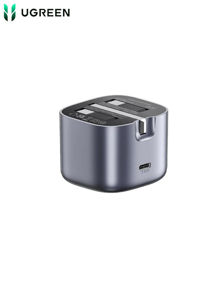 شاحن جداري 30 واط UGREEN CD305 Type-C -شحن السريع بتقنية GaN - رمادي