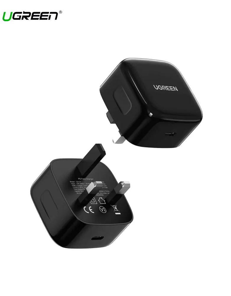 شاحن جداري مع كابل تايب سي UGREEN CD137 - شاحن بقوة 25 واط منفذ Type-C